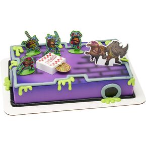 DecoPac Teenage Mutant Ninja Turtles Turtle Power Rings, Cupcake Decorations For Birthday Party, Cakes, And Celebrations - 24 Pack