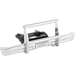 INJORA 23g Front and 21g Rear Bumper - CNC Aluminum Bumper for 1/18 RC Crawler TRX4M High Trail K10 Upgrade