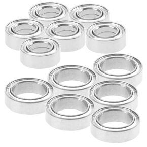 12PCS ShareGoo Ball Bearing Set 4x8x3mm 8x12x3.5mm Compatible with WLtoys 1/18 A949 A959 A969 A979 A959-B A969-B RC Car Upgrade Parts