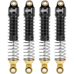 INJORA 59mm Shocks Long Threaded-Brass & Aluminium Shock Absorber Oil Damper for TRX4M TRX4MT 1/18 RC Crawler Upgrade