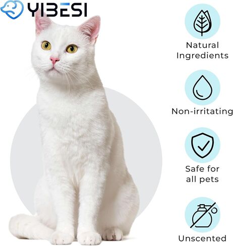 مسحوق إزالة البقع المسيل للدموع للكلاب من يبيسي - تركيبة لطيفة لامتصاص الدموع وتفتيح ومنع البقع - آمن وفعال على الكلاب والقطط البيضاء - 5.6 أونصة/عبوتين in Kuwait