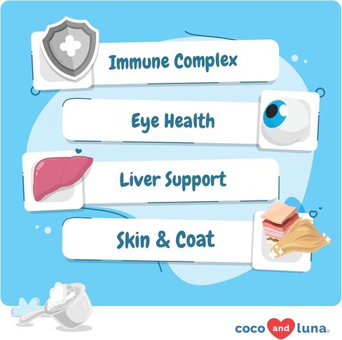 Multivitamin for Cats - 4oz Powder - L-Lysine, Taurine, and Spirulina for Immune Support and Eye Health - Fish Oil & Vitamins for Skin and Heart Health. (for Cats) in Saudi Arabia