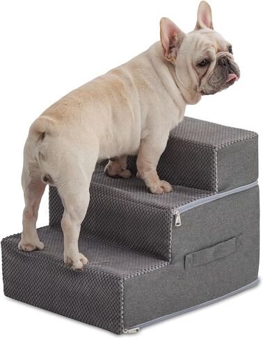Dog Stairs for High Beds Dog Steps for Small Dog Sturdy and Stable 4 Step Pet Steps for Couch Easy to Assembly in Kuwait