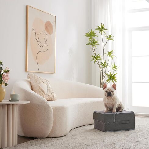 Dog Stairs for High Beds Dog Steps for Small Dog Sturdy and Stable 4 Step Pet Steps for Couch Easy to Assembly in Kuwait