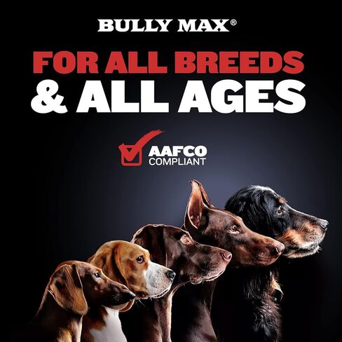 Bully Max Dog Muscle Builder Chewable Tablets - Vitamins & Supplements for Muscle Gain & Growth for Puppy & Adult Dogs - Vet-Recommended Dog Multivitamin for All Breeds & Ages, Made in USA - 60 Tabs in Saudi Arabia