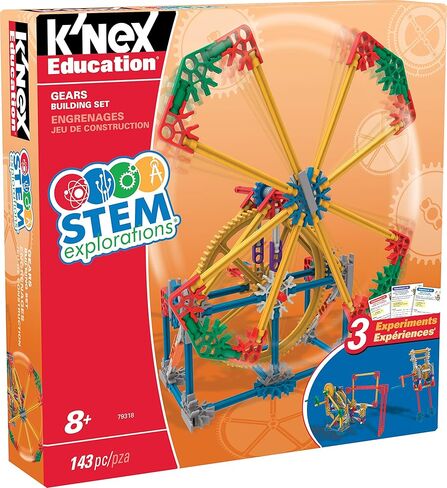 استكشافات العلوم والتكنولوجيا من K'NEX: مجموعة بناء التروس in Kuwait