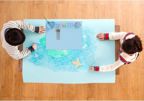 بساط طلاء من السيليكون مع كوب قابل للفصل والطي، بساط فني من السيليكون مقاس 20 × 16 بوصة مع 4 فرش طلاء وإسفنجة طلاء واحدة، بساط حرفي من السيليكون للمبدعين، طلاء للأطفال، صب الراتنج، رمادي-أرجواني in Kuwait