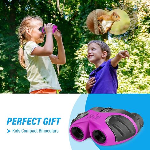 Easter Gifts for 3-12 Years Old Boys, VNVDFLM Compact 8x21 Shock Proof Green Binoculars for Bird Watching Kids Telescope for Teens Toys for 5-10 Years Old Girls (Green) in Kuwait