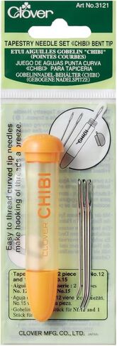 Clover 3121 Tapestry Needle Set Chibi, Bent Tip , Beige in Saudi Arabia