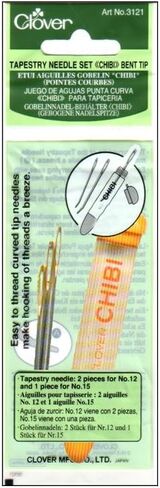 Clover 3121 Tapestry Needle Set Chibi, Bent Tip , Beige in Saudi Arabia