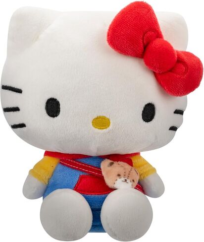 Hello Kitty and Friends Hello Kitty Series 1 قطيفة - قلنسوة عصرية وإكسسوارات Bestie - منتج سانريو مرخص رسميًا من Jazwares in Saudi Arabia