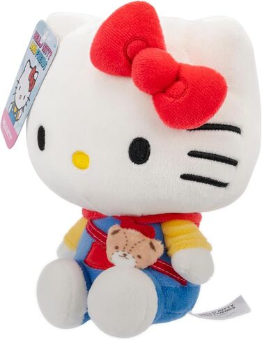 Hello Kitty and Friends Hello Kitty Series 1 قطيفة - قلنسوة عصرية وإكسسوارات Bestie - منتج سانريو مرخص رسميًا من Jazwares in Saudi Arabia