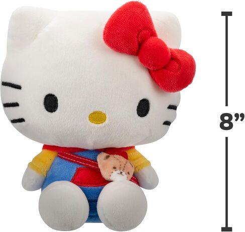 Hello Kitty and Friends Hello Kitty Series 1 قطيفة - قلنسوة عصرية وإكسسوارات Bestie - منتج سانريو مرخص رسميًا من Jazwares in Saudi Arabia