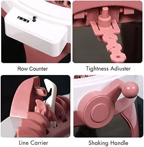 آلة الحياكة سنترو، آلة نول الحياكة ذات 48 إبرة مع عداد صفوف، مجموعة آلة نول الحياكة الدوارة المزدوجة in Kuwait