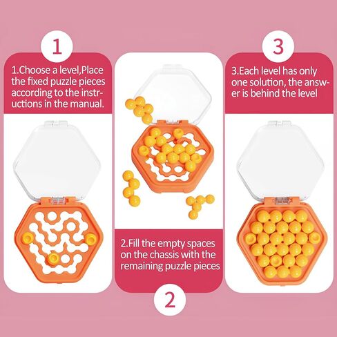 Suerte Brain Puzzle Games for Adult Pocket Puzzle Beads Brain Teaser Puzzle Game with 500 Challenges Logic Game for Kids 8-12 Educational Toys Gifts in Saudi Arabia