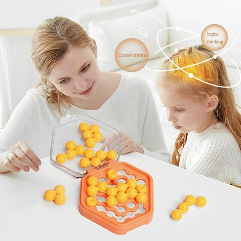 Suerte Brain Puzzle Games for Adult Pocket Puzzle Beads Brain Teaser Puzzle Game with 500 Challenges Logic Game for Kids 8-12 Educational Toys Gifts in Saudi Arabia