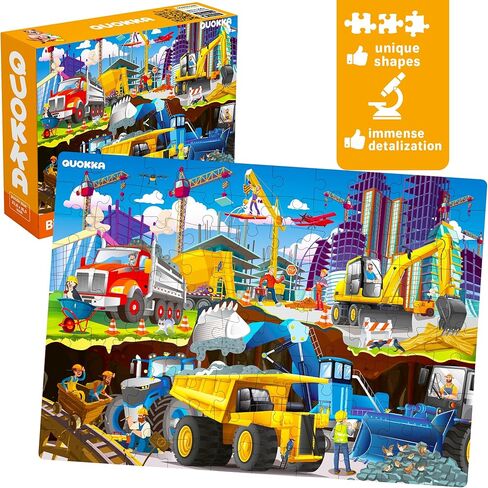 QUOKKA 100 Piece Puzzles for Kids Ages 8-10 – 3XSET Puzzles for Kids Ages 4-6 – Toy for Learning Wildlife Neighbors and Feathered Friends for 5-8 Year Old – Toddler Game Gift for Boy and Girl in Kuwait