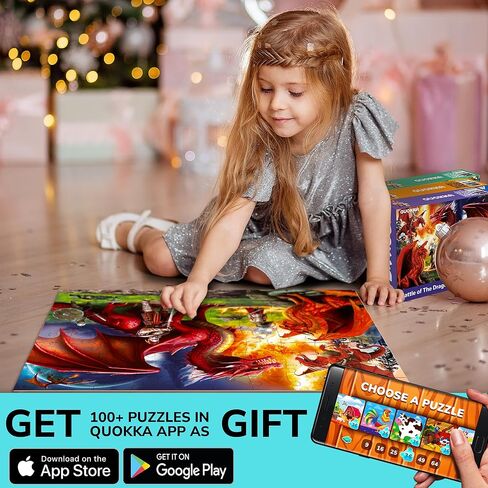 QUOKKA 100 Piece Puzzles for Kids Ages 8-10 – 3XSET Puzzles for Kids Ages 4-6 – Toy for Learning Wildlife Neighbors and Feathered Friends for 5-8 Year Old – Toddler Game Gift for Boy and Girl in Kuwait