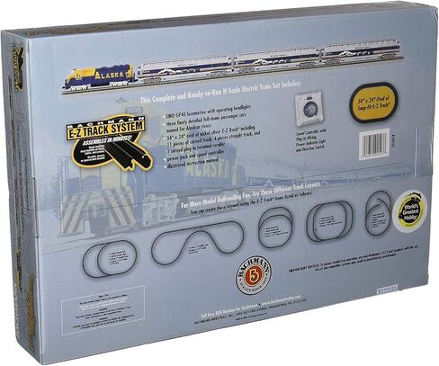 قطارات باخمان - مجموعة قطار الركاب الكهربائية ماكينلي إكسبلورر الجاهزة للتشغيل - مقياس N، كحلي in Kuwait
