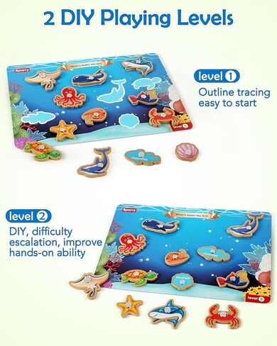 SYNARRY 89 جهاز كمبيوتر شخصي خشبي المغناطيسي البصر لعبة الصيد نشاط ما قبل المدرسة، لعبة مطابقة فرز الذاكرة لمدة 3 4 5 سنوات من العمر البطاقات التعليمية التعليمية، مونتيسوري ألعاب تعليمية هدايا للأطفال الذين تتراوح أعمارهم بين 3-5 4-6 in Kuwait