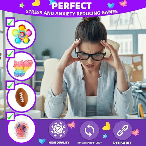 مجموعة ألعاب فيدجيت مكونة من 1000 قطعة، هدايا الحفلات الكبيرة للأطفال، حشوات للجوارب، صندوق الكنز، حفلة عيد الميلاد، جوائز الكرنفال في الفصل الدراسي، حشوات البيناتا، حشوات حقائب الهدايا، تخفيف التوتر، لعبة حسية in Kuwait