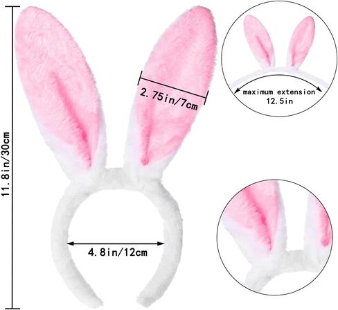 6 قطع من عصابة رأس YUJUN من القطيفة على شكل أذن أرنب، أربطة شعر لطيفة متعددة الألوان لعيد الفصح من أجل لعبة أطفال عيد الفصح وهدايا حفلات عيد الفصح in Kuwait