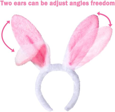 6 قطع من عصابة رأس YUJUN من القطيفة على شكل أذن أرنب، أربطة شعر لطيفة متعددة الألوان لعيد الفصح من أجل لعبة أطفال عيد الفصح وهدايا حفلات عيد الفصح in Kuwait