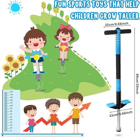 Leitee 2 Pack Pogo Stick للأطفال من سن 6 سنوات فما فوق، مناسبة لوزن 40-80 رطل، عصا القفز الرغوية الناعمة، عصا بوجو للمبتدئين، تمرين توازن الجسم والحفاظ على الصحة (الأحمر والوردي الوردي) in Saudi Arabia