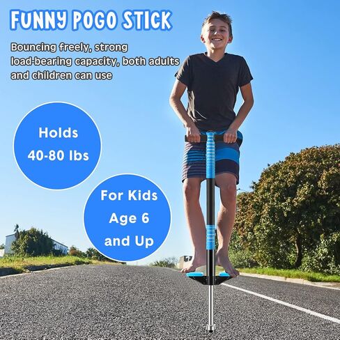 Leitee 2 Pack Pogo Stick للأطفال من سن 6 سنوات فما فوق، مناسبة لوزن 40-80 رطل، عصا القفز الرغوية الناعمة، عصا بوجو للمبتدئين، تمرين توازن الجسم والحفاظ على الصحة (الأحمر والوردي الوردي) in Saudi Arabia