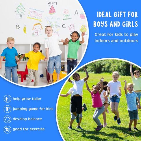 Leitee 2 Pack Pogo Stick للأطفال من سن 6 سنوات فما فوق، مناسبة لوزن 40-80 رطل، عصا القفز الرغوية الناعمة، عصا بوجو للمبتدئين، تمرين توازن الجسم والحفاظ على الصحة (الأحمر والوردي الوردي) in Saudi Arabia