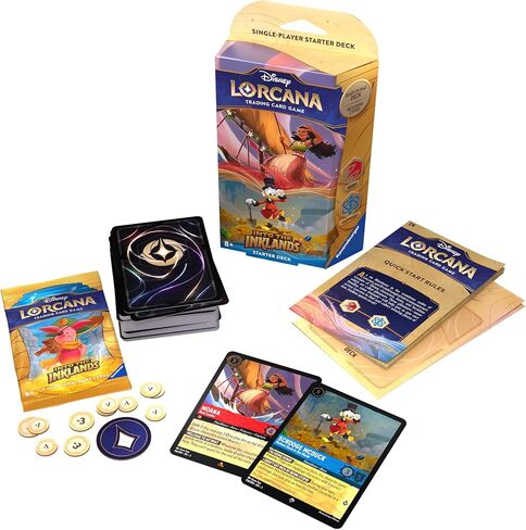 Ravensburger Disney Lorcana: Into the Inklands TCG Starter Deck: روبي والياقوت للأعمار من 8 سنوات فما فوق in Saudi Arabia