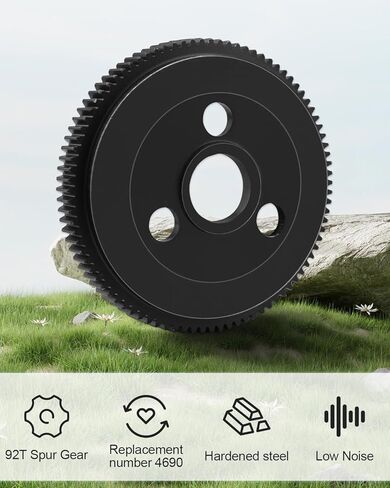 90T 48P Spur Gear مع 19T 21T 23T Pinions Gears، ترس فولاذي معدني متوافق مع Slash/Stampede/Rustler/Bandit 2WD/VXL 1/10 RC Truck، استبدل 4690 in Kuwait