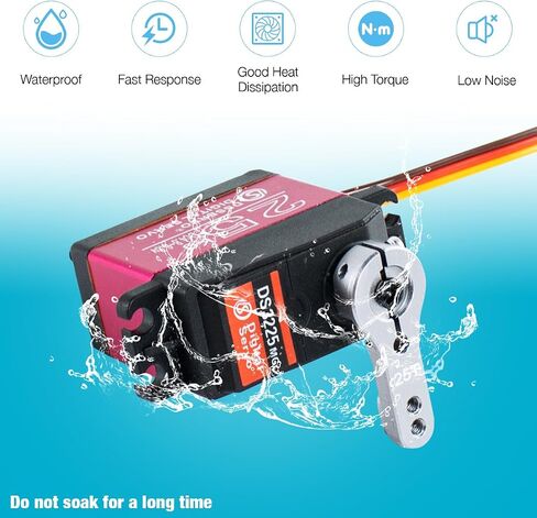 DS3235 35kg Digital RC Servo High Torque All Metal Gear Coreless Motor Waterproof Servo Motors for RC Robot, Car, Truck (Control Angle 270°) in Kuwait