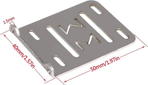 AMK 1/10 Transmission CNC Aluminum Accessory Tray Electronic Battery ESC Holder for 2Low Transmission 1/10 RC Crawler Comp Builds LCG Chassis Upgrades Accessories (1/10 Electronic Tray Black) in Saudi Arabia