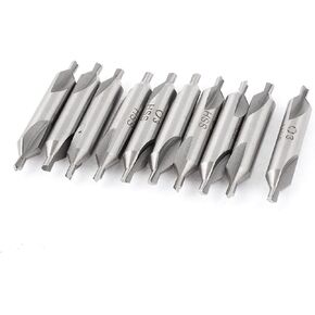 uxcell 3mm 60 Degree HSS Center Drill Countersink Bit Lathe Mill Tool 10Pcs
