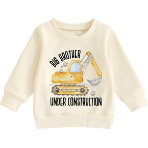 Baby Boys Big Brother Sweatshirt for Pregnancy Announcement Toddler Baby Winter Tops Clothes Outfits 1-7 Years in Kuwait