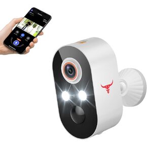 1080P Outdoor Security Camera Wireless with 2-Way Talk, Battery Powered, Color Night Vision, Suitable for Home Security Indoor/Outdoor, Cloud Storage, Smart AI Motion Detection (2 Pack)