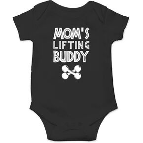 CBTwear Mom's Lifting Buddy - Baby Clothes - Funny Newborn Bodysuit Outfits for Boys and Girls