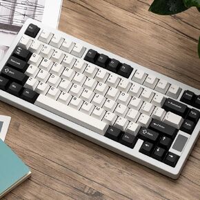 Chilkey ND75 Aluminum Keyboard 75% Percent Wireless Gaming Mechanical Keyboard with LCD Screen, Quick Assembly, BT/2.4G/USB-C, Hot Swappable Per-Key RGB Custom Keyboard for Windows, MacOS