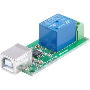 4-Channel 12V USB Control Switch Relay Module No Driver Required Plug and Play PC Smart Controller(12V 4-Channel)