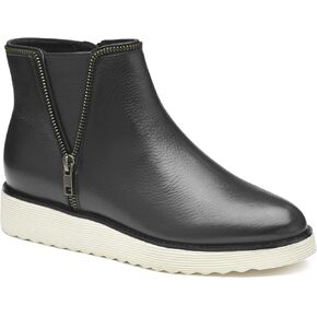 Johnston & Murphy Mitzi Zipper Booties for Women – Women's Ankle Boots, 1.25" Platform Boots for Women