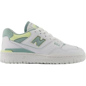 New Balance Women's 550 Sneakers, Salt Marsh Limelight, Size 8