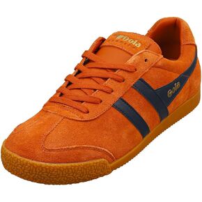 Gola Men's Harrier Sneaker, Moody Orange/Navy, 8