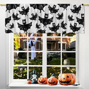 54x18 Inches Christmas Night Manger Window Treatment Valance Christmas Eve Jesus Christ Nativity Scene Merry Christmas Kitchen Bathroom Living Room Decorations Polyester Rod Pocket