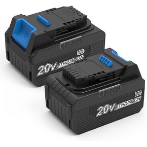 Powilling 2 Packs 20V 6.5Ah Replacement for Dewalt 20V Max Battery, Compatible with Dewalt 20V XR Battery Lithium DCB200 DCB203 DCB204 DCB206 DCB210