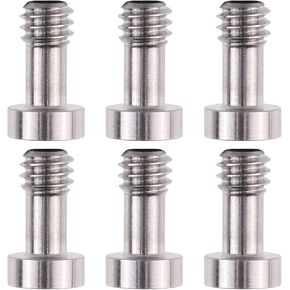 6PCS 1/4'' - 20 Camera Long Screw Hex Screws with Stainless Steel Material for Camera Tripod, Monopod, Tripod Baseplate, Quick Release Plate