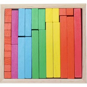 Shanrya Math Number Rods, Valuable Counting Sticks Brightly Colored for Children for Counting