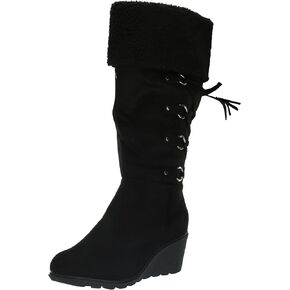 AVENUE Women's Cloudwalkers Wide FIT Tall Boot JAMELIA Fashion, Black, 7