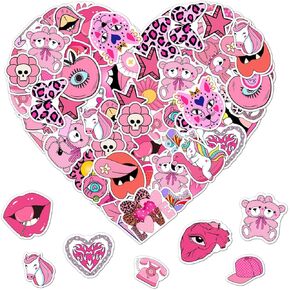 Pack 50 Pcs Halloween Stickers for Water Bottles Waterproof Laptop Luggage Helmet Computer Cups Scrapbooking Teen Adult Girls Boys Funny Aesthetic Sticker Packs Small Vinyl Decals
