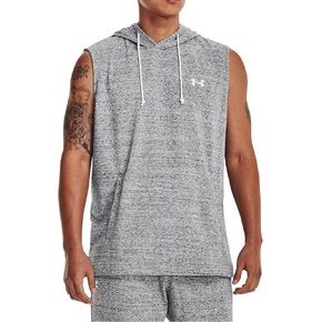 Under Armour Men's UA Rival Terry Sleeveless Hoodie 1376765 (US, Alpha, XX-Large, Regular, Regular, Gray - 011)